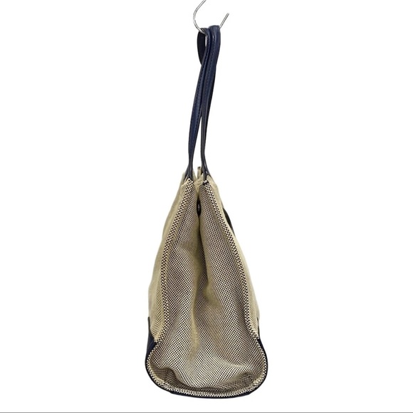 Tory Burch Blue and Cream Tote Bag - Picture 2 of 13